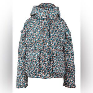 Women's Weili Zheng Tiny Floral Puffer Jacket - Hooded NWT Size S